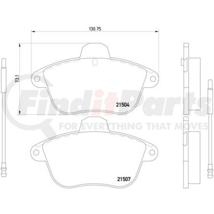 HELLA 355019081 Disc Brake Pad Set Disc Brake Pad Set