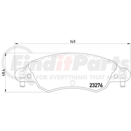 355019431 by HELLA - Disc Brake Pad Set