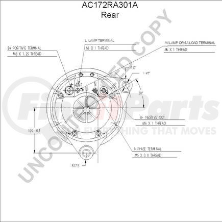 AC172RA301A by LEECE NEVILLE - High Output Alternator