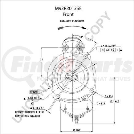 M93R3013SE by LEECE NEVILLE - Heavy Duty Starter Motor