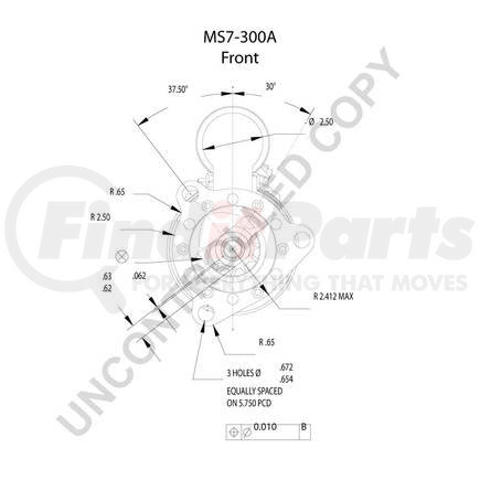 MS7-300A by LEECE NEVILLE - Heavy Duty Starter Motor