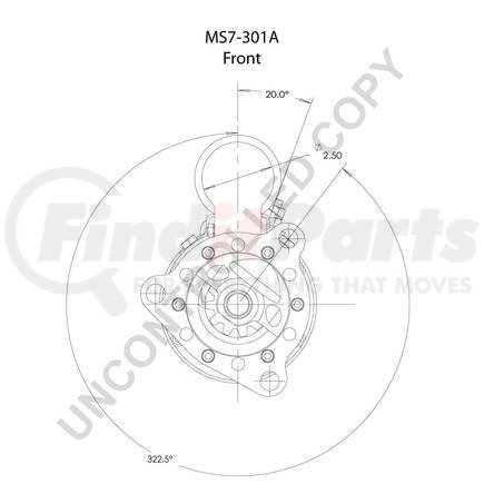 MS7-301A by LEECE NEVILLE - Heavy Duty Starter Motor