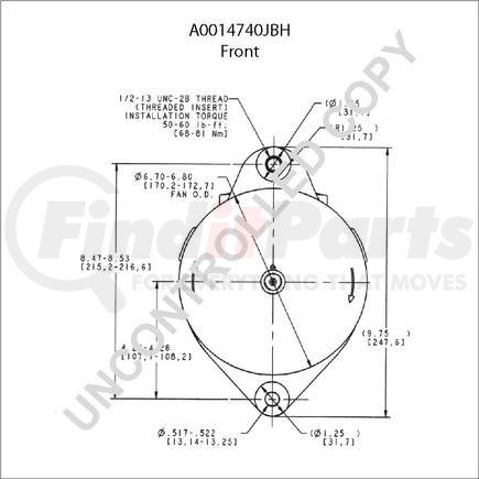 A0014740JBH by LEECE NEVILLE - High Output Alternator