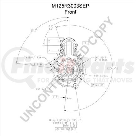 M125R3003SEP by LEECE NEVILLE - Heavy Duty Starter Motor