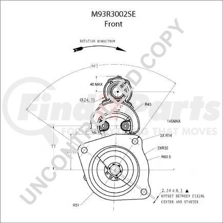 M93R3002SE by LEECE NEVILLE - Heavy Duty Starter Motor