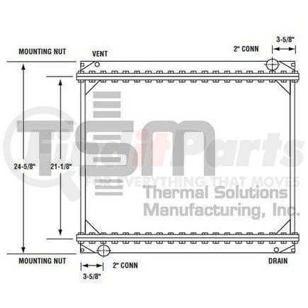 437133 by THERMAL SOLUTIONS MFG. - Radiator