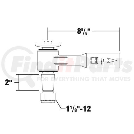 Euclid E-10311 Engine Torque Strut Suspension - Torque Rod