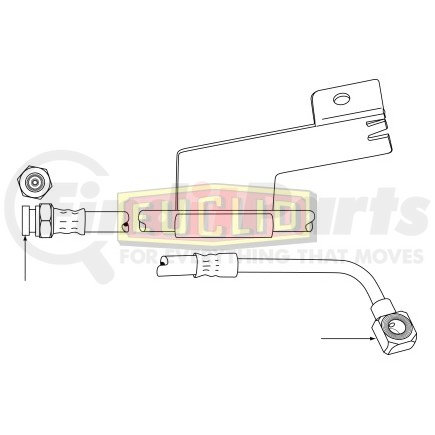 Euclid E10580 Brake Hydraulic Line HYDRAULIC BRAKE - HOSE