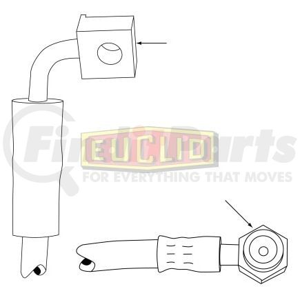 Euclid E10616 Brake Hydraulic Line HYDRAULIC BRAKE - HOSE