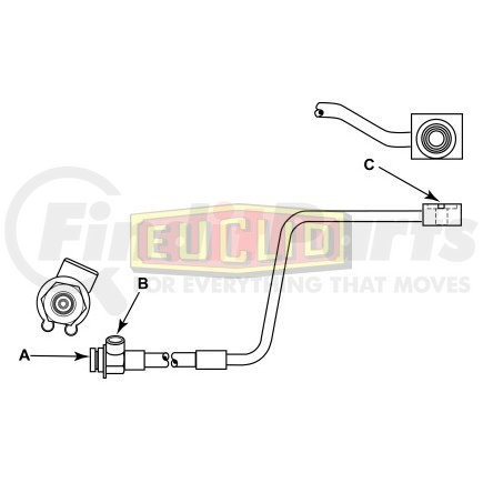 Euclid E10620 Brake Hydraulic Line Hydraulic Brake - Hose