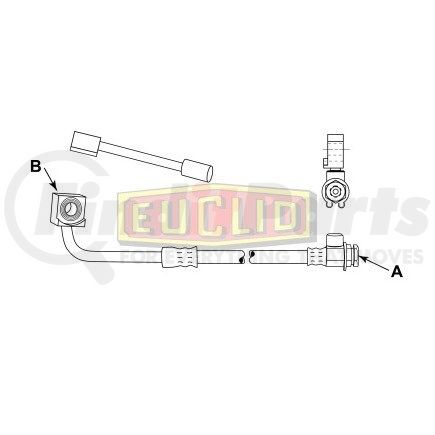 Euclid E10625 Brake Hydraulic Line HYDRAULIC BRAKE - HOSE