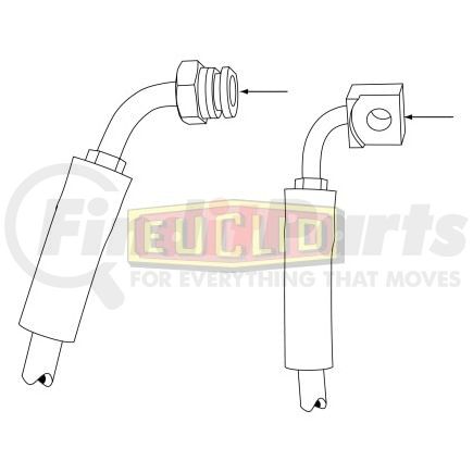 E10628 by EUCLID - HYDRAULIC BRAKE - HOSE