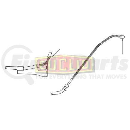 Euclid E10645 Brake Hydraulic Line Hydraulic Brake - Hose