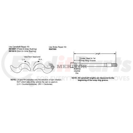 L3548 by LELAND - 034-189-09 CAMSHAFT RH