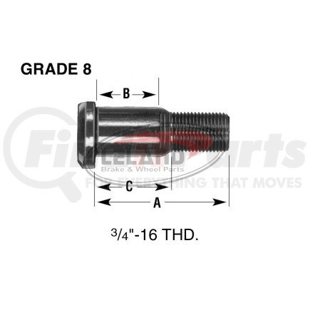 Leland W101 Brake Hardware Tech Tray WHEEL END HARDWARE - WHEEL STUD NUT ASSEMBLY