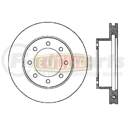 Euclid E-12425 Disc Brake Rotor ROTOR