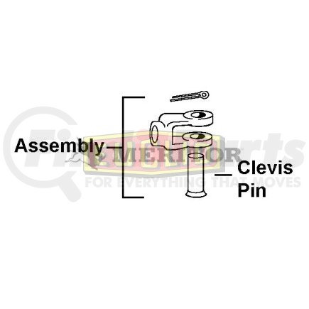 Euclid E12756 Brake Clevis CLEVIS - FORGED