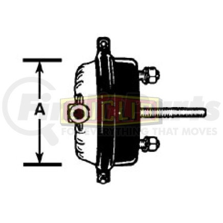 E-12S by EUCLID - AIR BRAKE - SERVICE CHAMBER ASSEMBLY