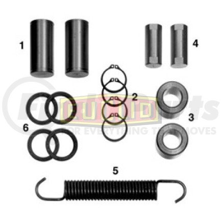 E-2713 by EUCLID - Drum Brake Hardware Kit - Drive Axle, 15 in. Brake Drum Diameter