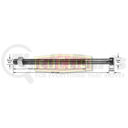 E3191 by EUCLID - Spring Center Bolt, 1/2 -20 x 6 Long