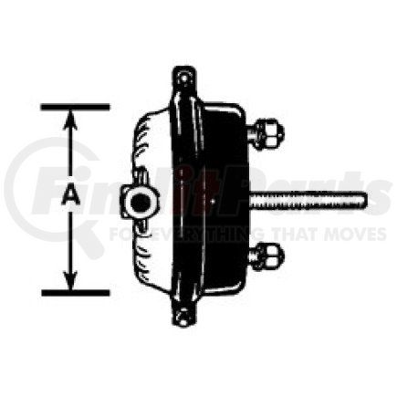 E-16S by EUCLID - AIR BRAKE - SERVICE CHAMBER ASSEMBLY