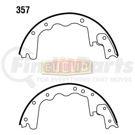 E-8124 by EUCLID - Euclid Hydraulic Brake Shoe - Lined