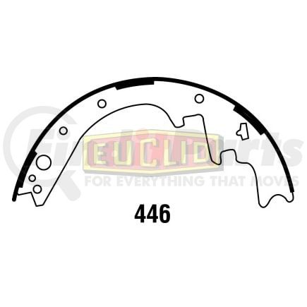 E-8128 by EUCLID - Euclid Hydraulic Brake Shoe - Lined