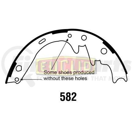 E-8139 by EUCLID - Euclid Hydraulic Brake Shoe - Lined