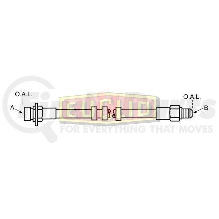 Euclid E8630 Brake Hydraulic Line Hydraulic Brake - Hose