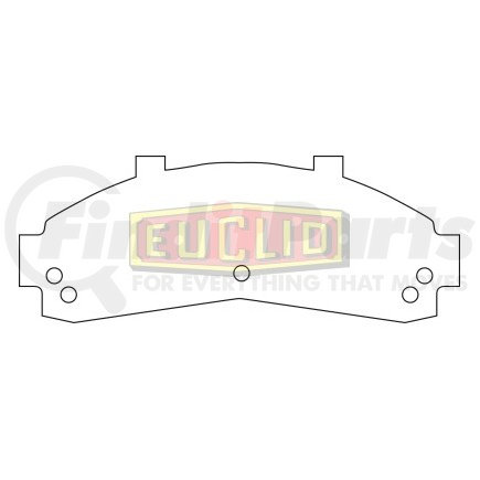 ED652V by EUCLID - HYDRAULIC BRAKE - DISC PAD SET