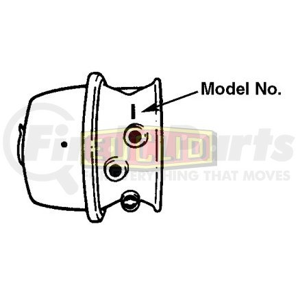 Euclid EGP3036 Air Brake Chamber PIGGYBACK UNIT
