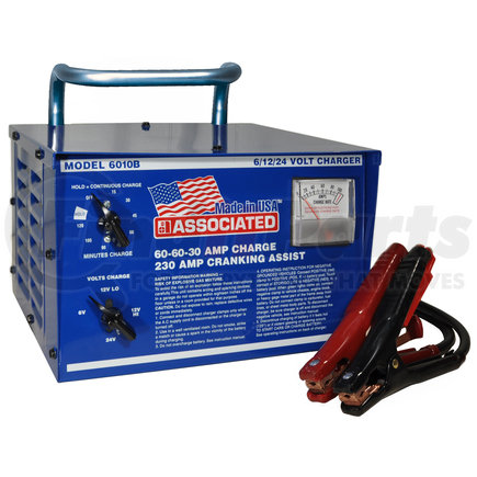 6010B by ASSOCIATED EQUIPMENT - 6/12/24V 60A PORTABLE CHARGER