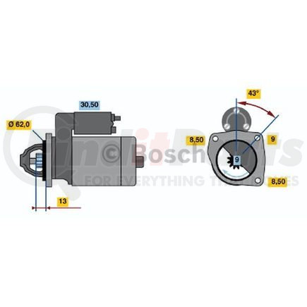 0-001-108-081 by BOSCH - New Starter