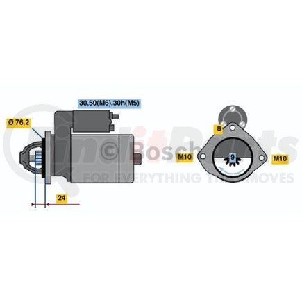 Bosch 0-001-109-025 New Starter