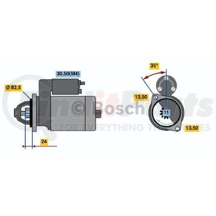 0-001-362-304 by BOSCH - New Starter