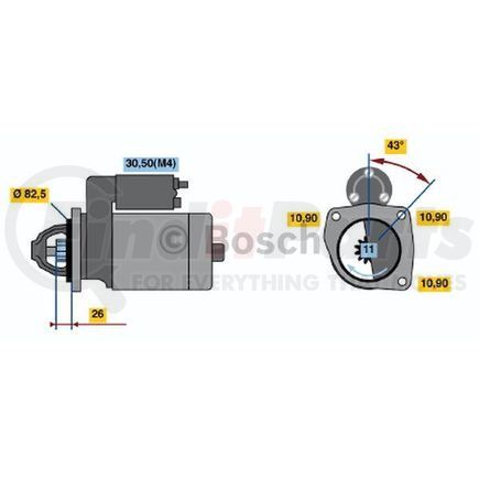 0-001-362-700 by BOSCH - New Starter