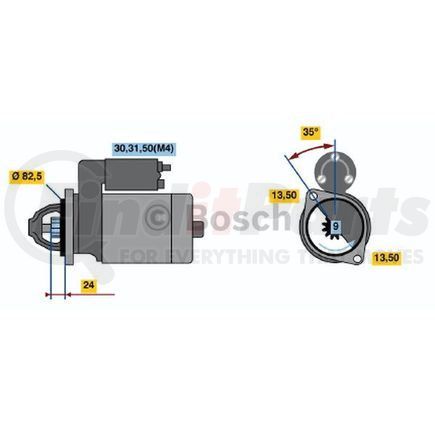 Bosch 0-001-368-080 New Starter