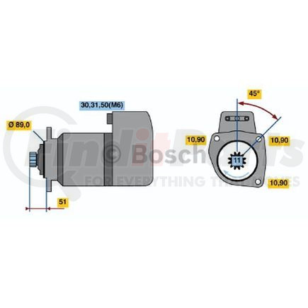 0-001-416-053 by BOSCH - New Starter