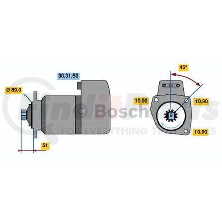 0-001-416-059 by BOSCH - Re Starter