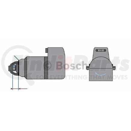 0-001-601-028 by BOSCH - New Starter