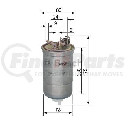 0-450-906-267 by BOSCH - Mk Filter - F