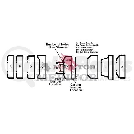 Meritor 3219T4544 BRAKE DRUM