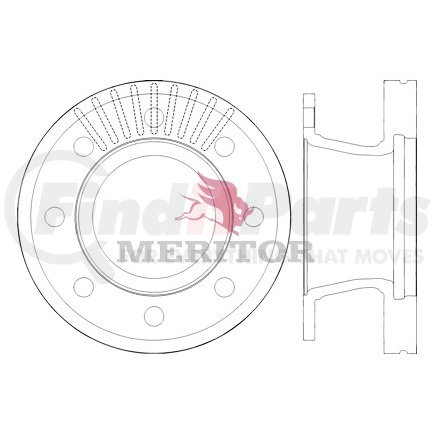 3218K1415 by MERITOR - ROTOR/8 HOLE