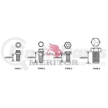 Meritor 10X1525 Screw Cap Screw Cap - for Air Brake