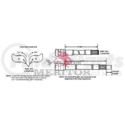 2210F6714 by MERITOR - CAM 1.7-10 R/H