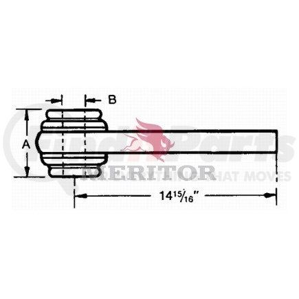 A   3106G 163 by MERITOR - AY-TOR ROD END