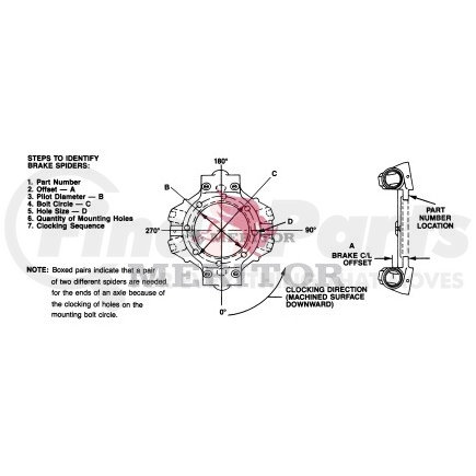 A133211P2720 by MERITOR - BRAKE SPIDER