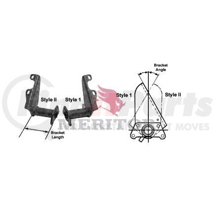 Meritor B81-3299E3047 Running Board Step Meritor Genuine Air Brake - Chamber Bracket