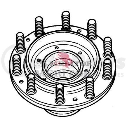 HFGF00T32 by MERITOR - HUB & STUD ASSY