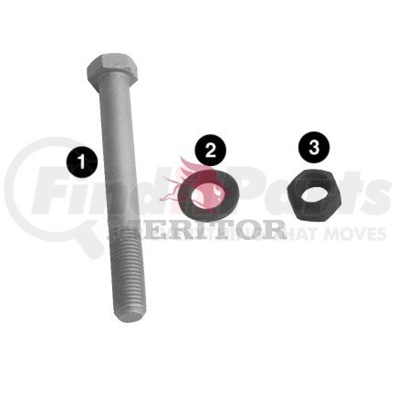 KIT11202 by MERITOR - Pivot Bolt Kit - Meritor Genuine Pivot Bolt Kit, Rfs23T Only